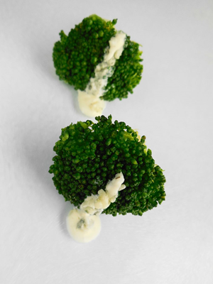 Broccoliroosjes  met blauwaderkaas